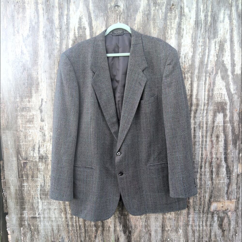 Vintage Antonio Parillo Tweed Wool Sport Coat Men's 48L